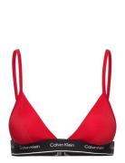 Triangle-Rp Swimwear Bikinis Bikini Tops Triangle Bikinitops Red Calvi...