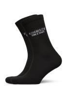 2-Pack Logo Socks Sport Socks Regular Socks Black Röhnisch