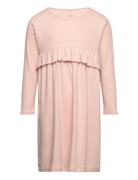 Melange Ruffle Dress Dresses & Skirts Dresses Casual Dresses Long-slee...