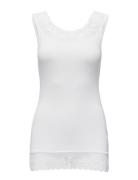 Florence Top Tops T-shirts & Tops Sleeveless White Cream