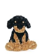 Dog, Brownblack Toys Soft Toys Stuffed Animals Black Teddykompaniet