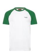 Essential Logo Baseball Tshirt Tops T-Kortærmet Skjorte White Superdry