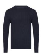 Jjcarlson Knit Crew Neck Tops Knitwear Round Necks Navy Jack & J S