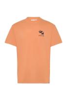 Loose T-Shirt Tops T-Kortærmet Skjorte Orange Revolution