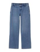 Nlfhipizza Dnm Lw Straight Pant Bottoms Jeans Regular Jeans Blue LMTD