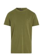 Essential Cotton Tee S/S Tops T-Kortærmet Skjorte Green Tommy Hilfiger