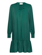 Fqlou-Dress Knælang Kjole Green FREE/QUENT