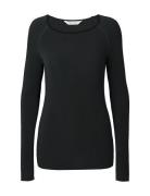 Amalie L/S Wool Top Tops T-shirts & Tops Long-sleeved Black Gai+Lisva