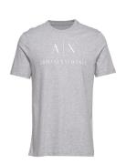 T-Shirt Tops T-Kortærmet Skjorte Grey Armani Exchange