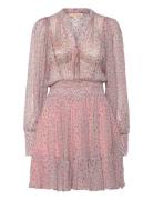 Georgette Mini Dress Designers Short Dress Pink By Ti Mo