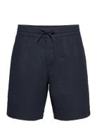 Barcelona Cotton / Linen Shorts Bottoms Shorts Chinos Shorts Blue Clea...