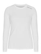 Jacquard Long Sleeve Sport T-shirts & Tops Long-sleeved White Röhnisch