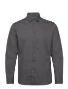 Slhslimowen-Brushed Shirt Ls Noos Tops Shirts Casual Grey Selected Hom...