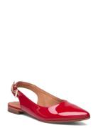 Ballerina Shoes Heels Pumps Sling Backs Red Billi Bi