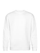 Over D O-Neck Sweat L/S Tops Sweatshirts & Hoodies Sweatshirts White L...