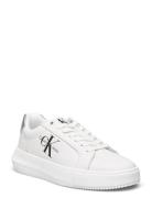 Chunky Cupsole Laceup Lth Ml Mtl Low-top Sneakers White Calvin Klein