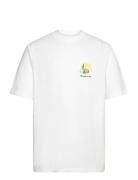Anf Mens Graphics Tops T-Kortærmet Skjorte White Abercrombie & Fitch
