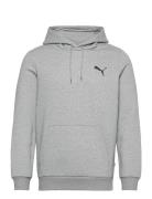Ess Small Logo Hoodie Fl Sport Sweatshirts & Hoodies Hoodies Grey PUMA