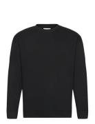 Over D O-Neck Sweat L/S Tops Sweatshirts & Hoodies Sweatshirts Black L...