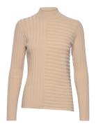 Viscose Pullover Tops Knitwear Jumpers Beige Rosemunde