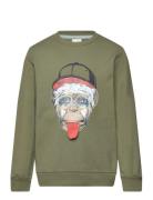 Sweatshirt Ls Tops Sweatshirts & Hoodies Sweatshirts Green Minymo