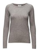 Rwlaica Ls O-Neck Raglan Pullover Tops Knitwear Jumpers Grey Rosemunde