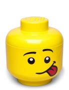 Lego Storage Head  - Boy Home Kids Decor Storage Storage Boxes Yellow ...