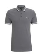 Paddy Sport Polos Short-sleeved Grey BOSS