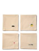 Napkins 4-Pack Déjeuner Home Textiles Kitchen Textiles Napkins Cloth N...