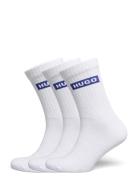 3P Qs Blue Logo Cc Underwear Socks Regular Socks White HUGO BLUE