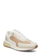 Leather Mixed Sneakers Low-top Sneakers Beige Mango
