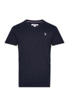 Uspa T-Shirt V-Neck Cem Men Tops T-Kortærmet Skjorte Navy U.S. Polo As...