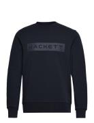 Essential Sp Crew Tops Sweatshirts & Hoodies Sweatshirts Navy Hackett ...
