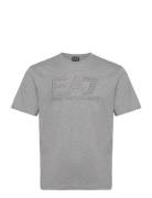 T-Shirt Tops T-Kortærmet Skjorte Grey EA7