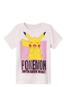 Nkfjumma Pokemon Ss Top Noos Sky Tops T-Kortærmet Skjorte Pink Name It