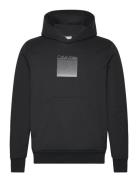 Ombre Embroidered Logo Hoodie Tops Sweatshirts & Hoodies Hoodies Black...