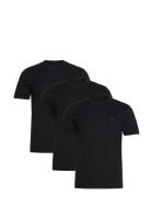 Brace Ss Crew 3 Pk Tops T-Kortærmet Skjorte Black AllSaints