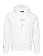 Logo Double-Knit Hoodie Tops Sweatshirts & Hoodies Hoodies White Polo ...