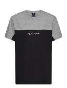 Crewneck T-Shirt Sport T-Kortærmet Skjorte Black Champion