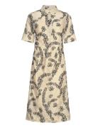 Joanna - Floral Jacquard Knælang Kjole Cream Day Birger Et Mikkelsen