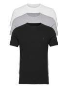 Tonic Ss Crew 3 Pk Tops T-Kortærmet Skjorte Black AllSaints