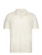 Linen Ss Polo Tops Polos Short-sleeved Cream GANT