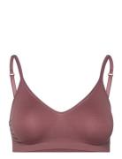 Lucia Bra Top Solid Lingerie Bras & Tops Soft Bras Tank Top Bras Brown...