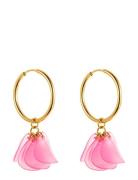Nice Hoop Earring Accessories Jewellery Earrings Hoops Pink By Jolima