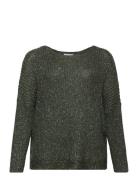 Fpspotta Pu 1 Tops Knitwear Jumpers Green Fransa Curve