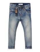 Nmmtheo Dnmthayer 2689Swe Key Pant Noos Bottoms Jeans Skinny Jeans Blu...