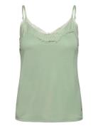 Ladies Singlet Tops T-shirts & Tops Sleeveless Green Garcia