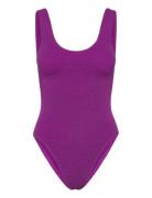 Piece Swimsuit Badedragt Badetøj Purple Etam