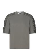 Lr-Kowa Tops T-shirts & Tops Short-sleeved Grey Levete Room