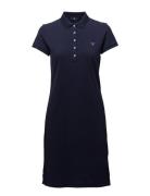 Original Pique Ss Dress Knælang Kjole Navy GANT